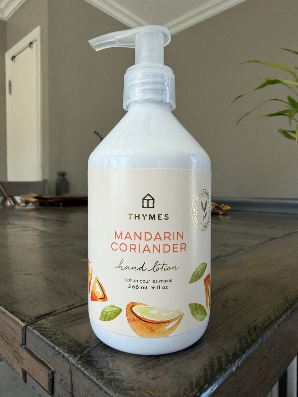Thymes Mandarin Coriander Hand Lotion — White